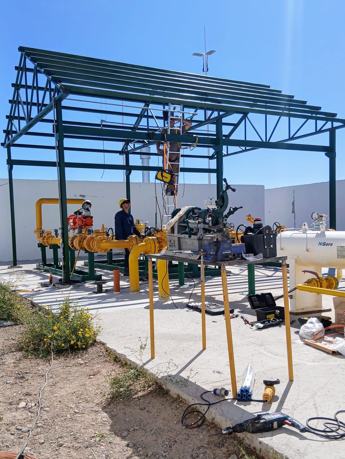 El gasoducto en San Rafael sigue avanzando: concluyó la conexión en Iselín y Granaderos.