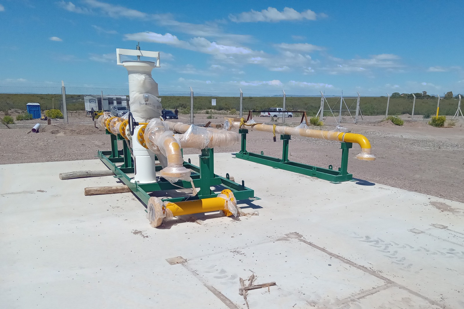 San Rafael:Gasoducto: importantes avances en la Estación de Separación, Medición y Odorización (ESMO)