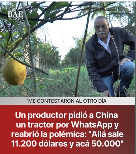 ¿Cómo vamos a competir con China? El testimonio de un productor que reavivó el debate sobre costos e importaciones