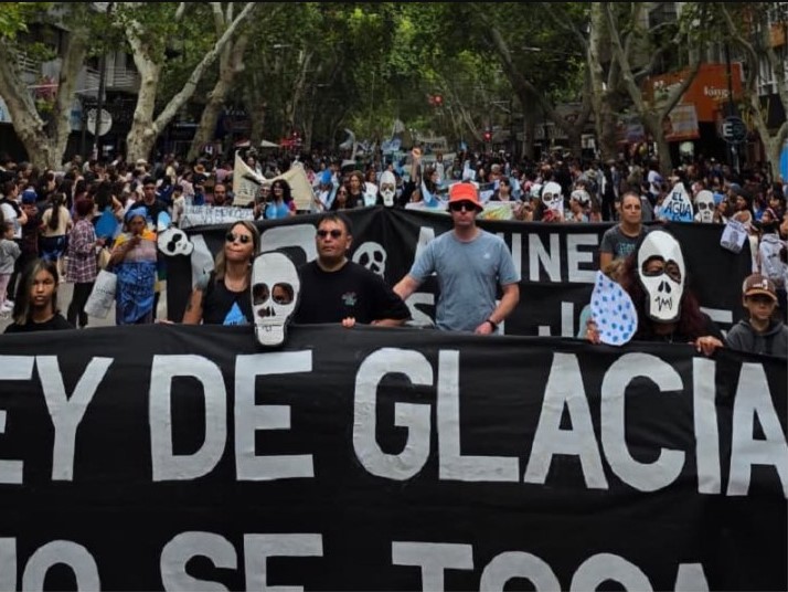 Fuerte mensaje de Lautaro Jiménez: “Mendoza defiende los glaciares y el agua”