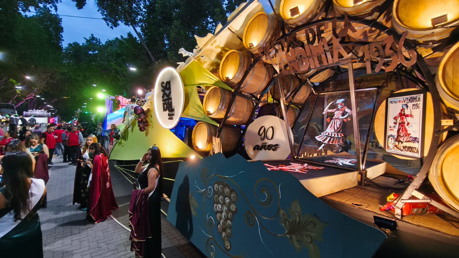 San Rafael obtuvo el segundo lugar en el concurso de carros vendimiales