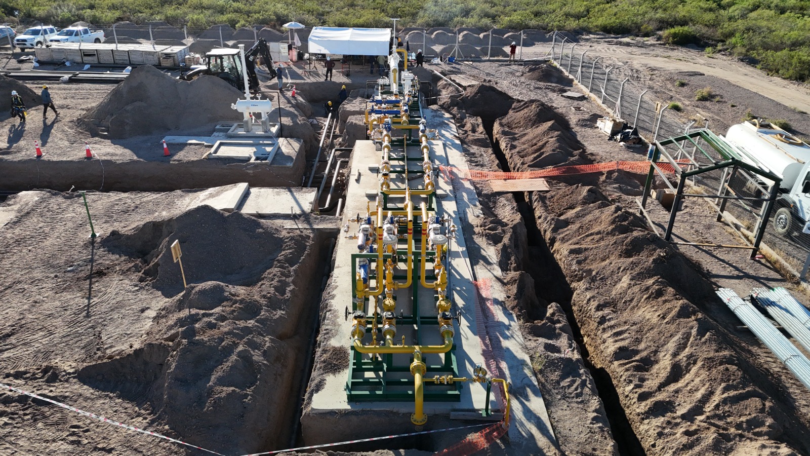 Gasoducto: avanzan los trabajos de interconexión y la obra entra en su etapa final