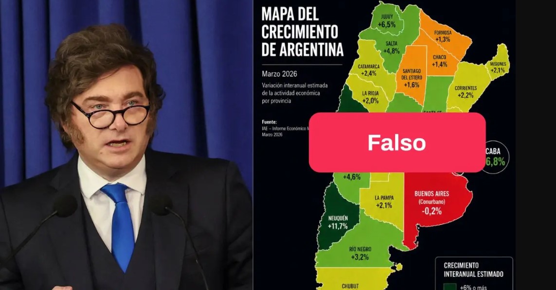 Qué se sabe del nivel real de actividad económica de las provincias, tras el mapa falso que compartió Milei
